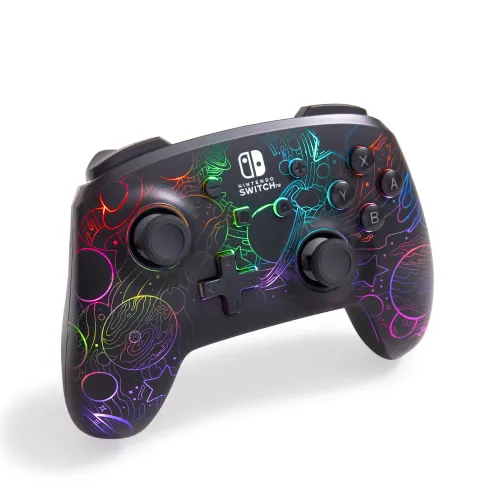 Pad PowerA Enhanced Wireless Controller with Lumectra Galactic Vortex do Nintendo Switch Bezprzewodowy Czarny