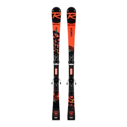 Narty gigantowe sportowe dziecięce ROSSIGNOL HERO ATHLETE MULTIEVENT + wiązanie LOOK NX7 z GRIP WALK - Długość (cm) - 141