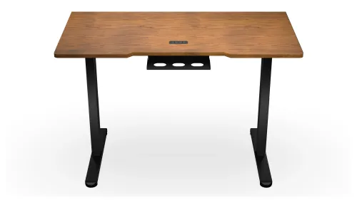 Biurko Endorfy Atlas S Electric Dark Wood 114cm Regulacja wysokości Ciemne drewno