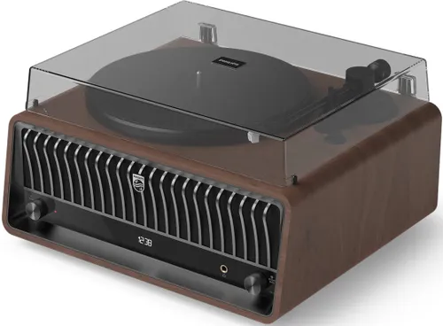 Gramofon PHILIPS TAV9000D/10 Brązowy, Automatyczny, Napęd paskowy, USB, Prędkość odtw. 33 1/3, 45 obr./min