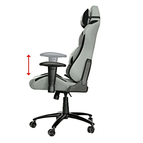 Fotel Red Fighter C3 Gamingowy do 150kg Skóra ECO Szary