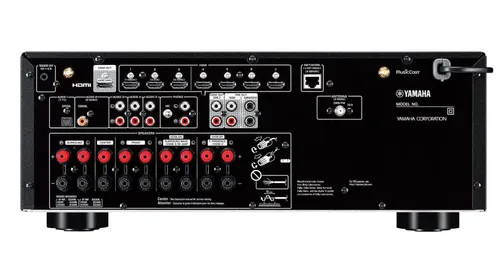 Zestaw stereo Yamaha MusicCast RX-V6A, Indiana Line Tesi 561 (czarny)