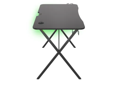Biurko Genesis Holm 200 RGB 113cm Czarny