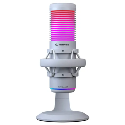 Mikrofon Rampage Bemol Przewodowy Pojemnościowy Biały