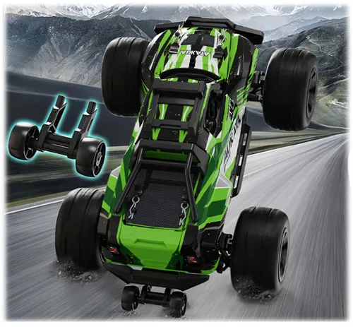 Zdalnie sterowany samochód COIL terenowy Auto 4x4 pilot terenowy 40km/h duży na  pilota zielony 1:8