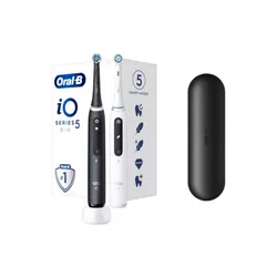 Oral-B Elektrikli Diş Fırçası Seti IO Serisi 5 Siyah + Beyaz