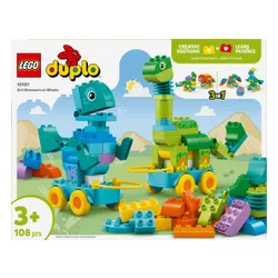 LEGO Klocki DUPLO 10451 3 w 1 Dinozaury na kółkach