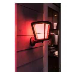 Kinkiet zewnętrzny Philips Econic Hue Outdoor Wall Light Black 17439/30/P7