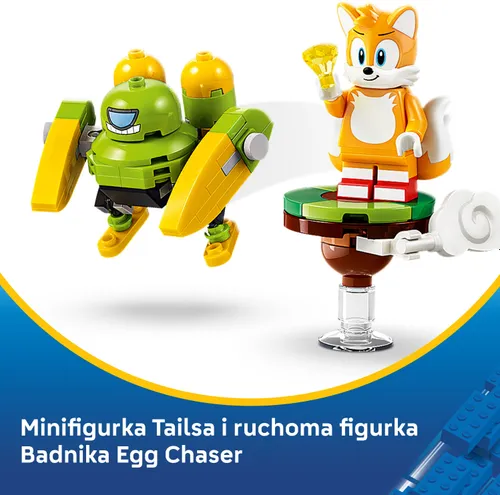 LEGO 77119 SONIC: Tails и Tornado-1, набор блоков 8+