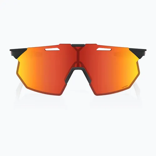 Okulary przeciwsłoneczne 100% Hypercraft SQ soft tact black/hiper red multilayer mirror