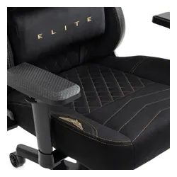 Fotel GAMVIS Elite 2.0 Pro XXL Czarny (złote elementy)