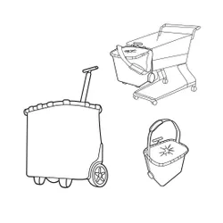 Wózek na zakupy Reisenthel Carrycruiser - black/black