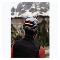 Kask rowerowy ABUS Taipan LED graphite silver