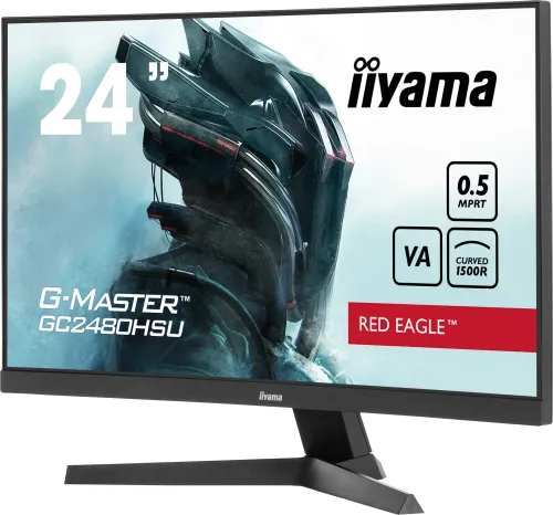 Monitor iiyama G-Master GC2480HSU-B1 24" Full HD VA 180Hz 0,5ms MPRT Zakrzywiony Gamingowy