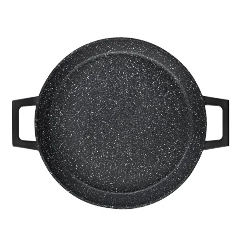 KELA Stella Nova 36 cm czarna - patelnia do paelli nieprzywierająca
