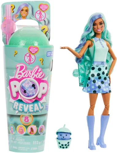 Lalka Barbie Pop Reveal Bubble Tea Zielona herbata HTJ21