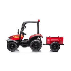 Duży Traktor Na Akumulator Dla Dziecka Blt-206 Przyczepa 24V 2X200W Pilot LED Eva Pasy Bluetooth