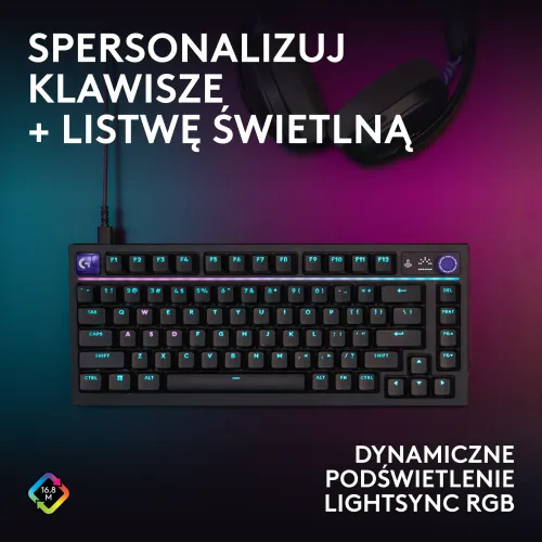Klawiatura mechaniczna Logitech G316 X 75 Czarny