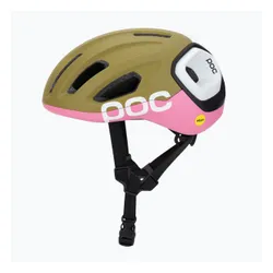 Kask rowerowy POC Amidal olivine green matt/thulite pink matt