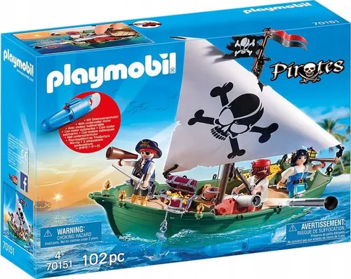 Sualtı Motorlu Playmobil Korsan Gemisi (70151)