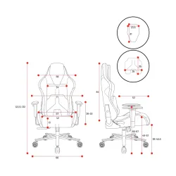 Fotel Diablo Chairs X.One Prime Normal Size Ghotic Green Gamingowy Do 140kg Tkanina Zielony