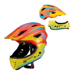 Kask rowerowy dziecięcy, Szczękowy, na rower, hulajnogę, ROCKBROS, S