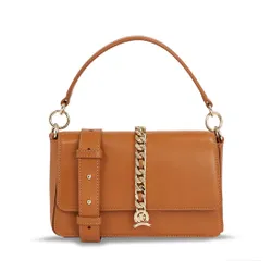 Tommy Hilfiger Luxe geantă Crossover din piele AW0AW15289 Tan 0HE
