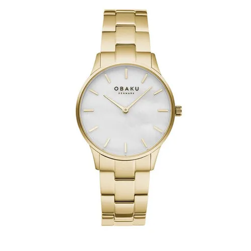 Obaku Lyng Lille V247lxgwsg Gold / White Saati