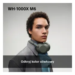 Słuchawki bezprzewodowe Sony WH-1000XM6 ANC Nauszne Bluetooth 5.3 Piaskowy