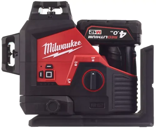 Akumulatorowy laser krzyżowy Milwaukee M12 3PL-401C