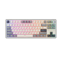 Klawiatura mechaniczna Royal Kludge RK-R87 Pro Half Grey Creamy Switch Biało-Szary