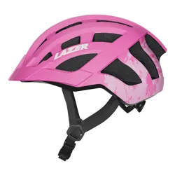 Kask rowerowy LAZER J2 Różowy dla Dzieci z możliwością zamontowania lampki (rozmiar 50-56)