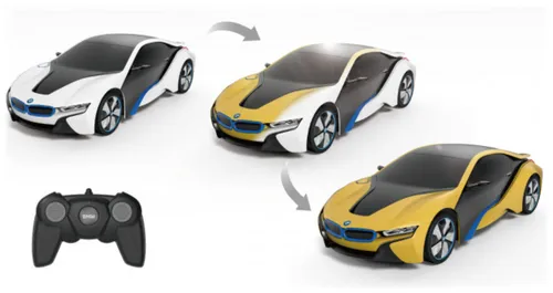 Zdalnie sterowany samochód COIL Auto RC Pilot LED BMW i8-UV zmienia kolor 1:24
