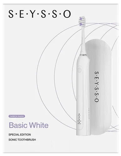 Szczoteczka soniczna SEYSSO Carbon Basic Biała