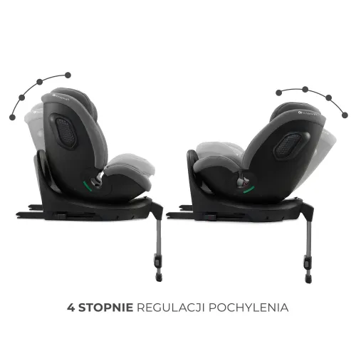 Fotelik samochodowy KINDERKRAFT Xrider 2 I-size 40-150 cm (0-21 kg) Szary
