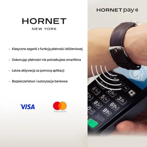 Zegarek HORNET Serena NFC 40mm Złoto-granatowy