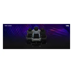 Fotel YUMISU 2052 Magnetic Jasnoszaro-czarny