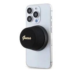Głośnik mobilny GUESS Magnetic Script Metal Czarny