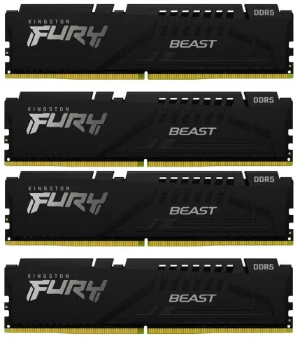 Pamięć RAM Kingston FURY Beast DDR5 128GB (4 x 32GB) 5600 CL40 Czarny