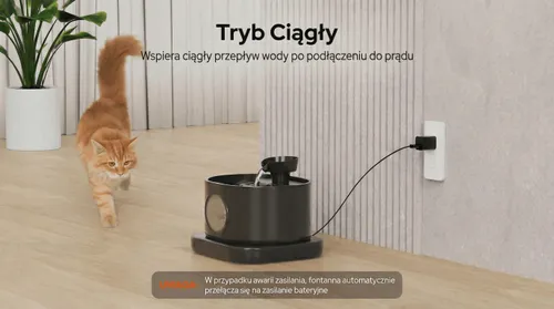Poidełko bezprzewodowe fontanna dla kota i psa z czujnikiem ruchu SAVE B-9