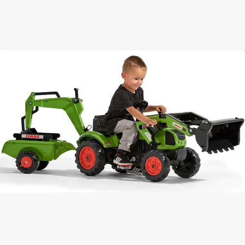 Falk Traktor z Przyczepą CLAAS Arion Backhoe ŁYŻKA + Ładowarka Od 2 Lat