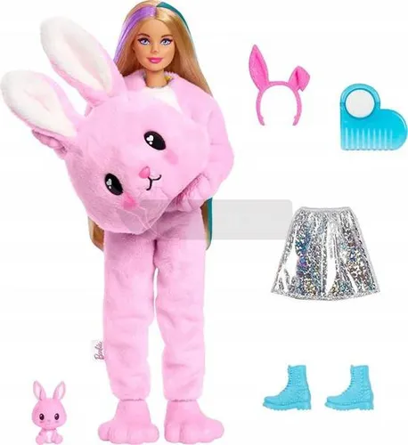 Lalka Barbie w przebraniu królika Cutie Reveal HHG19