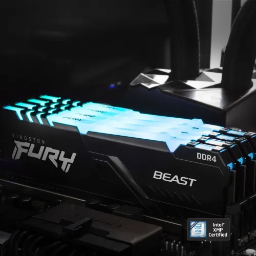 Память DDR4 FURY Beast RGB 32GB (2x16gb) / 3200 CL16 1GX8