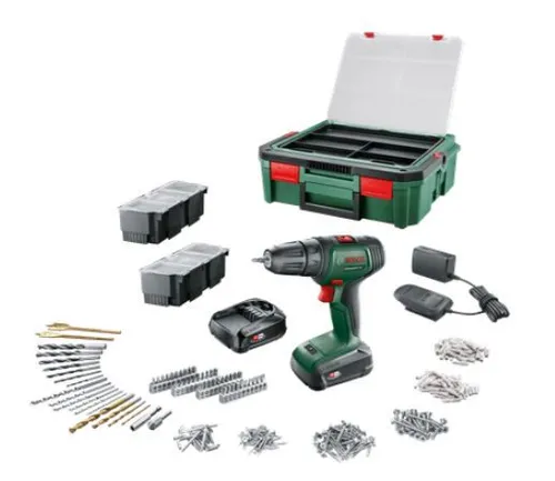 Дрель-шуруповерт аккумуляторная с аксессуарами Bosch UniversalDrill 18V