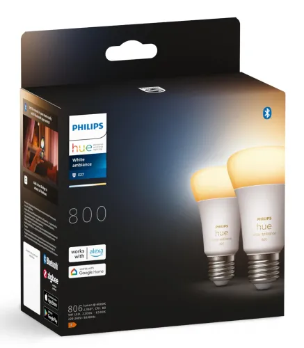 Żarówka LED Philips Hue White Ambiance E27 2 szt.