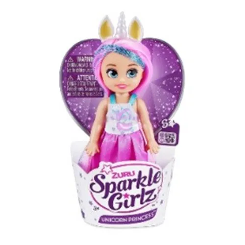 ZURU Sparkle Girlz Lalka 4.7 cala Księżniczka Jednorożec Babeczka 48 sztuk