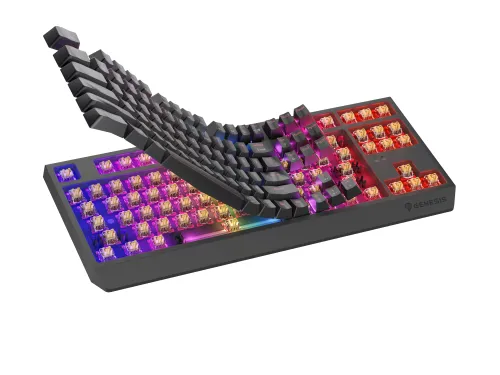 Klawiatura mechaniczna Genesis Thor 230 TKL US RGB Outemu Panda Czarny