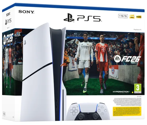 Konsola SONY PlayStation 5 Slim + FC26 (klucz aktywacyjny)