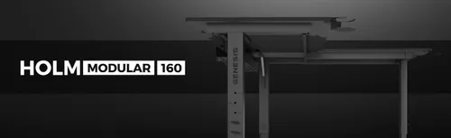 Biurko gamingowe narożne GENESIS Holm Modular 160 Czarny