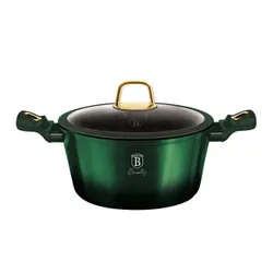 Garnek tytanowy 6.1L 28cm BERLINGER HAUS Metallic Line Emerald BH-6059